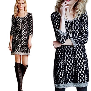 MOTH {Anthropologie} Textured Shaker Stitch Sweater Dress
